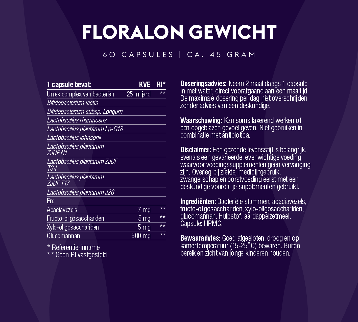 Floralon Gewicht (100% natuurlijk probioticacomplex)