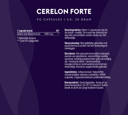 Cerelon Forte (100% organische lithium)