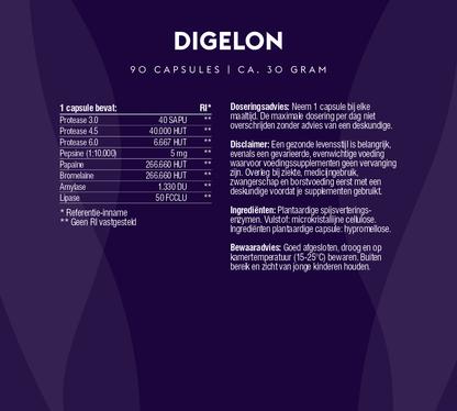 Digelon (100% natuurlijke spijsverteringsenzymen)
