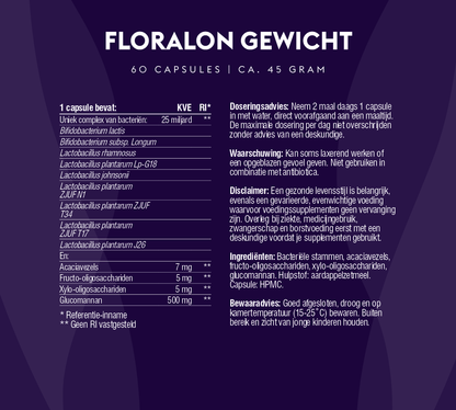Floralon Gewicht (100% natuurlijk probioticacomplex)
