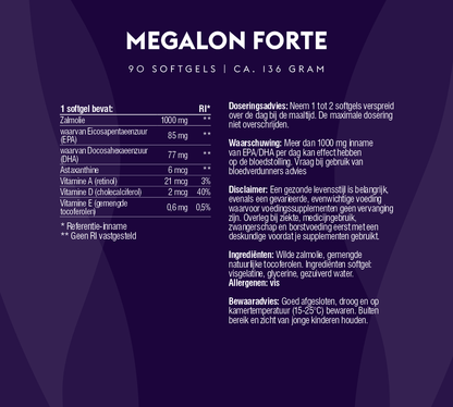Megalon Forte (100% natuurlijke zalmolie)