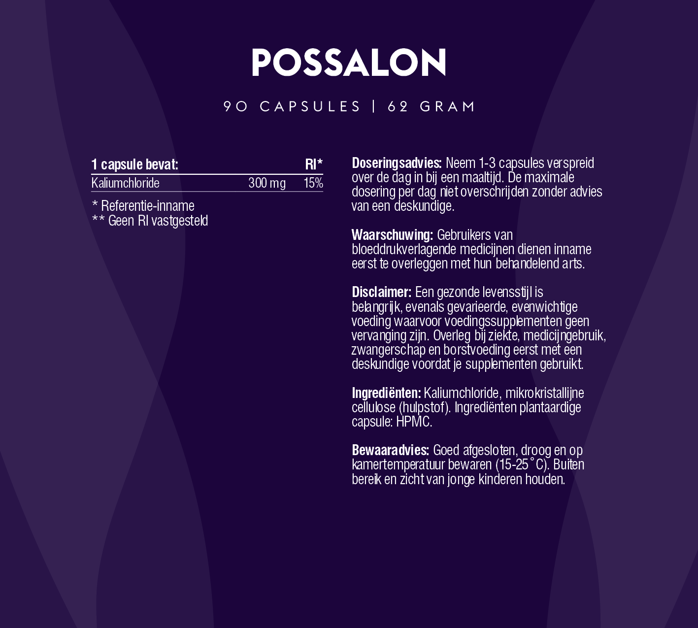 Possalon (100% natuurlijk kalium)