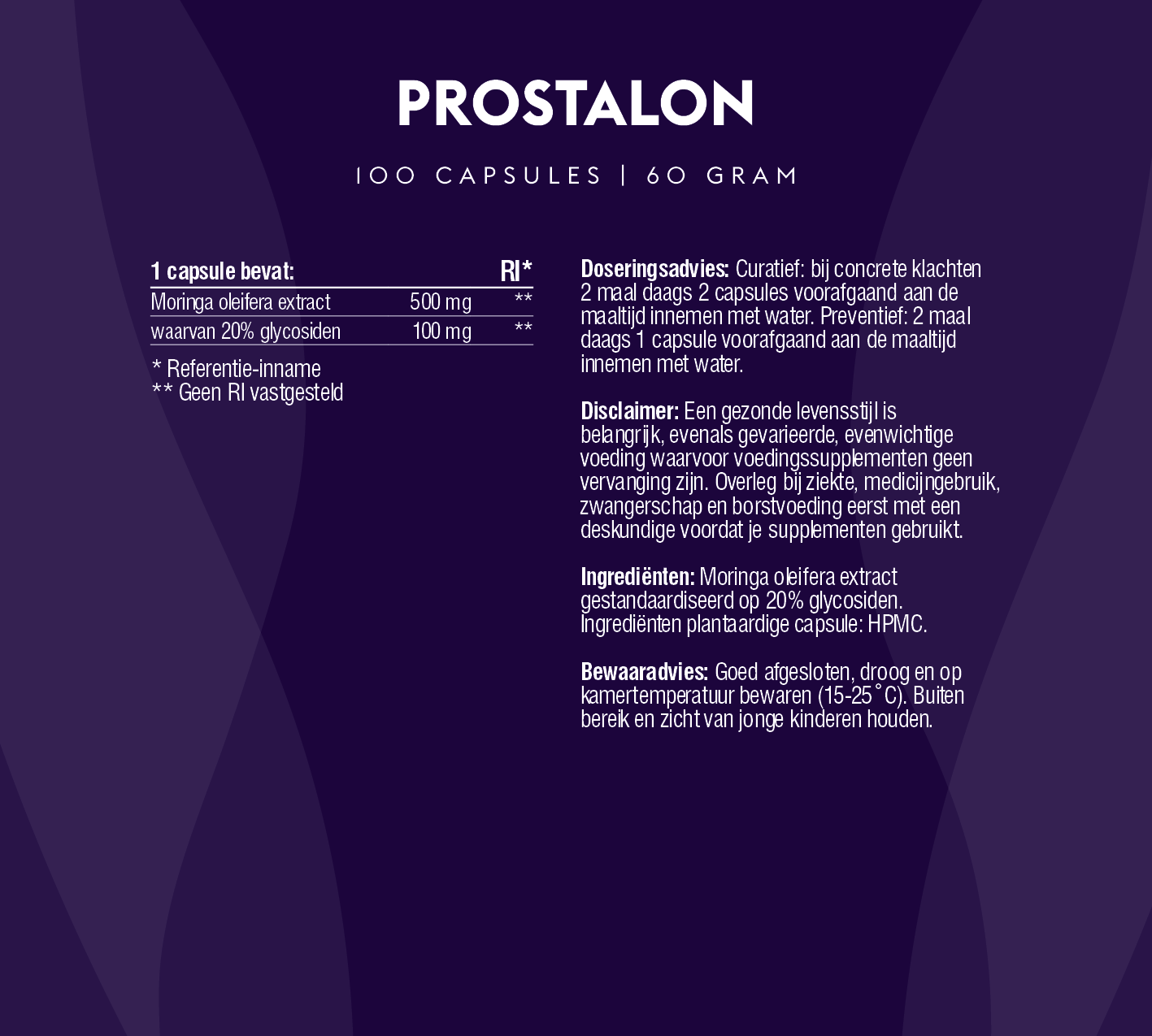 Prostalon (prostaatformule met 100% natuurlijke moringa)