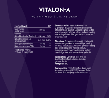 Vitalon-A (levertraan met natuurlijke vitamine A)