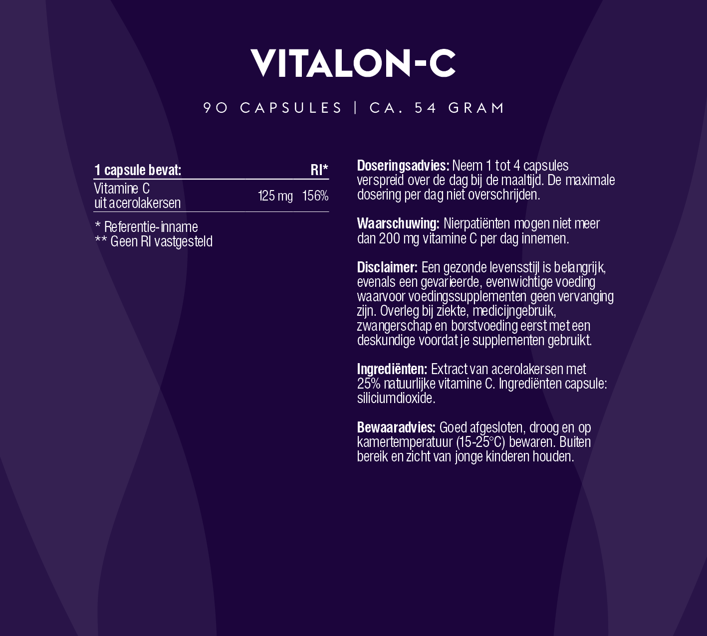 Vitalon-C (100% natuurlijke vitamine C)