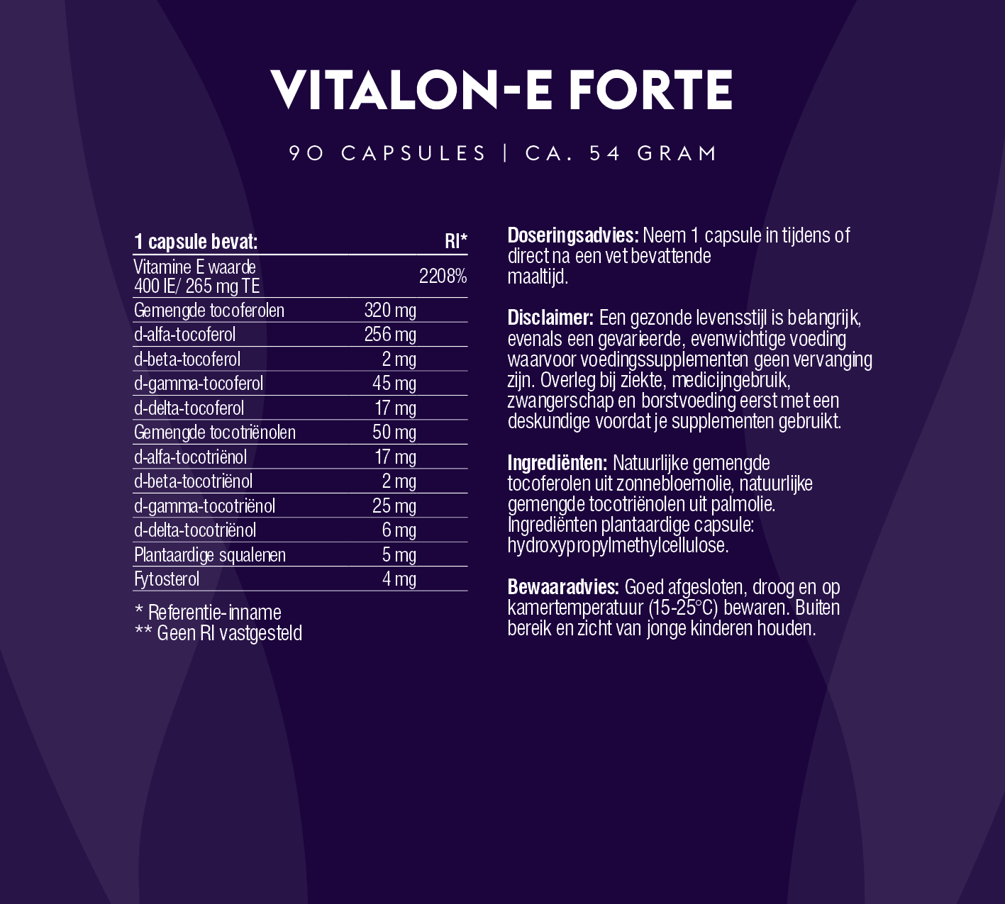 Vitalon-E Forte (complete en natuurlijke vitamine E)