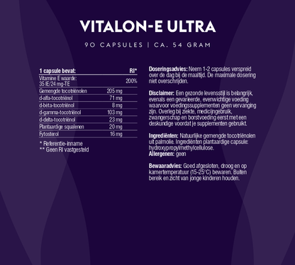 Vitalon-E Ultra (100% natuurlijke tocotriënolen)