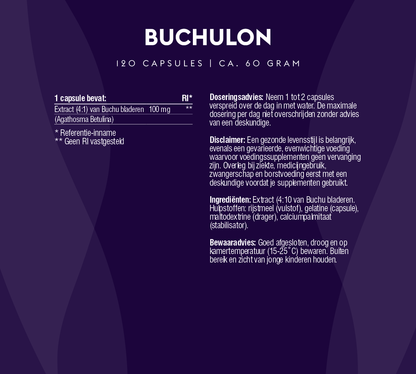 Buchulon  (100% natuurlijk extract van buchubladeren)